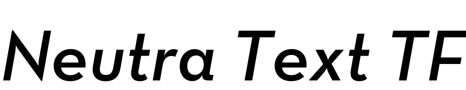 Neutra Text TF Light Alt Demi Italic Polices Telecharger